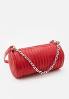 Women Red Barrel Bag with Chain Detail