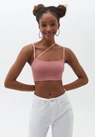 Bayan Pembe İnce Askılı Seamless Bralet