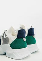Women Green Thick sole sneakers