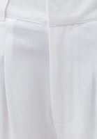 Bayan Beyaz Pile Detaylı Bol Pantolon ( TENCEL™ )