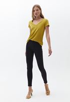 Women Black TENCEL slimming effect skinny pants