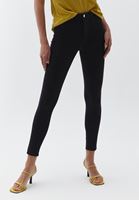 Women Black TENCEL slimming effect skinny pants