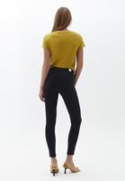 Women Black TENCEL slimming effect skinny pants