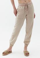 Bayan Bej Yumuşak Dokulu Jogger Pantolon ( TENCEL™ )