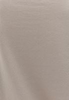 Bayan Bej Sıfır Yaka Oversize Sweatshirt