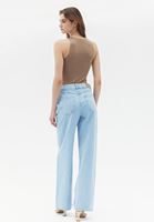 Women Blue High Rise Straight Fit Denim Pants