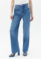 Women Blue High Rise Straight Fit Denim Pants