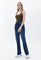 Women Blue Ultra High Rise Bootcut Pants