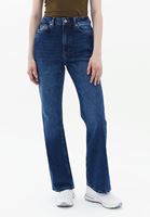 Women Blue Ultra High Rise Bootcut Pants