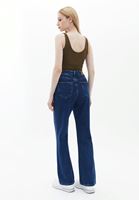 Women Blue Ultra High Rise Bootcut Pants