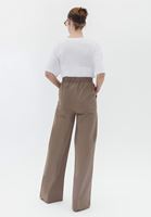 Women Brown High Rise Wide Leg Pants