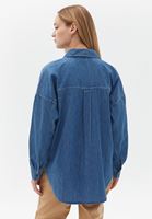 Oversize Denim Gömlek ve Pantolon Kombini