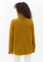 Women Yellow Soft Touch Loose Fit Sweater