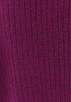 Women Purple V-Neck Knitwear Sweater