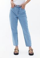 Women Blue Ultra High Rise Mom-fit Denim Pants