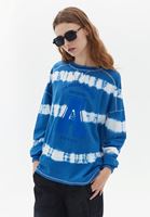 Bayan Çok Renkli Oversize Baskılı Sweatshirt