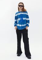 Bayan Çok Renkli Oversize Baskılı Sweatshirt