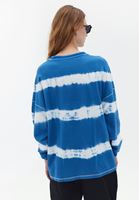 Bayan Çok Renkli Oversize Baskılı Sweatshirt