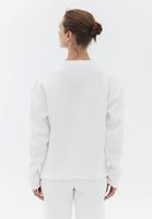 Women Cream Crew neck Oversize Sweatshirt