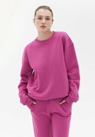 Women Pink Crew neck Oversize Sweatshirt