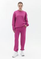 Women Pink Crew neck Oversize Sweatshirt