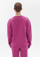 Women Pink Crew neck Oversize Sweatshirt