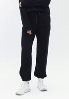 Women Black High Rise Jogger Pants