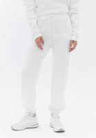 Women Cream High Rise Jogger Pants