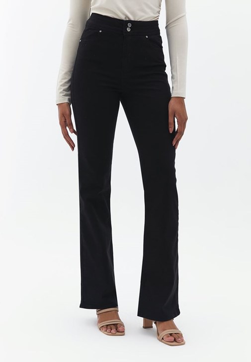Tencel Pantolon ve Asimetrik Yaka Bluz Kombini