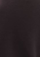 Bayan Kahverengi Sıfır Yaka Crop Sweatshirt ( MODAL )