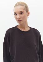 Crop Sweatshirt ve Straight Pantolon Kombini