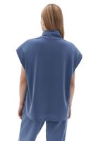 Bayan Mavi Yumuşak Dokulu Sweatshirt ( MODAL )