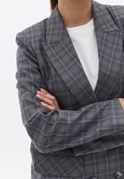 Bayan Çok Renkli Ekoseli Boyfriend Blazer Ceket