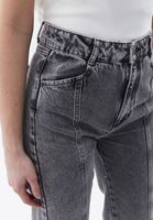 Straight-Fit Denim Pantolon ve Bluz Kombini