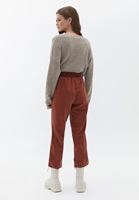 Women Brown Mid Rise Jogger Pants