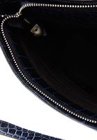 Women Navy Crocodile Texture Shoulder Bag 