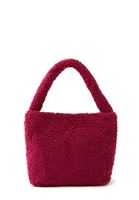 Women Pink Bag with Plush Detail