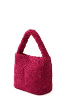 Women Pink Bag with Plush Detail