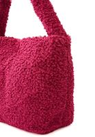 Women Pink Bag with Plush Detail