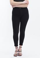 Women Black Curvy Skinny Denim Pants