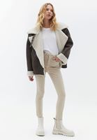 Women Beige High Rise Skinny Fit Pants