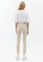 Women Beige High Rise Skinny Fit Pants