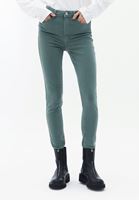 Women Green High Rise Skinny Fit Pants