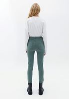 Women Green High Rise Skinny Fit Pants