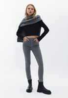 Women Grey High Rise Skinny Fit Pants