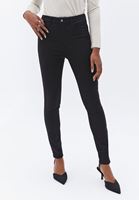 Women Black High Rise Skinny Fit Pants