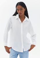 Women Cream Oversize Shirt 