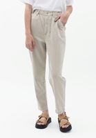 Women Beige Ultra High Rise Baggy Fit Pants