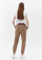 Women Brown Mid Rise Jogger Pants