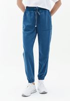 Women Blue Mid Rise Jogger Pants